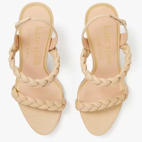 BRAND NEW KATE SPADE NEW YORK WOMENS SAFFRON LEATHER DRESSY SLINGBACK SANDAL - Picture 16 of 16